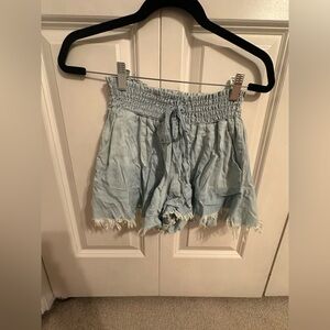 Marshalls High Waist Light Blue Shorts